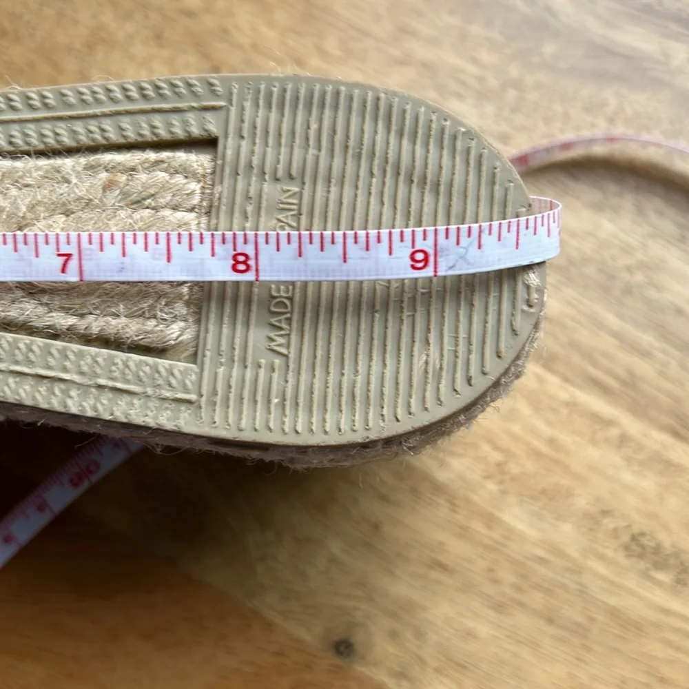 Spadrilles textil brown flat rubber sole new - Picture 5 of 5